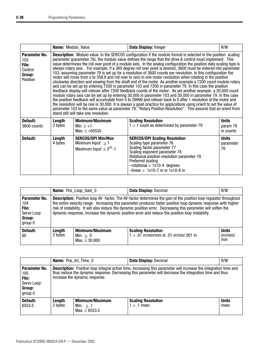Rockwell Automation 8720MC Drives Integration Manual User Manual | Page 140 / 211