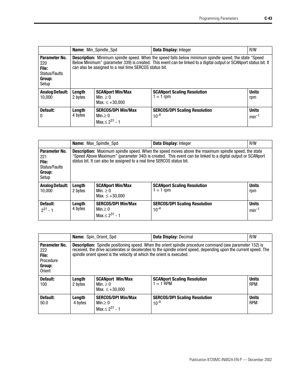 Rockwell Automation 8720MC Drives Integration Manual User Manual | Page 155 / 211
