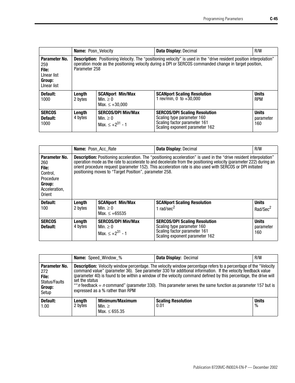 Rockwell Automation 8720MC Drives Integration Manual User Manual | Page 157 / 211