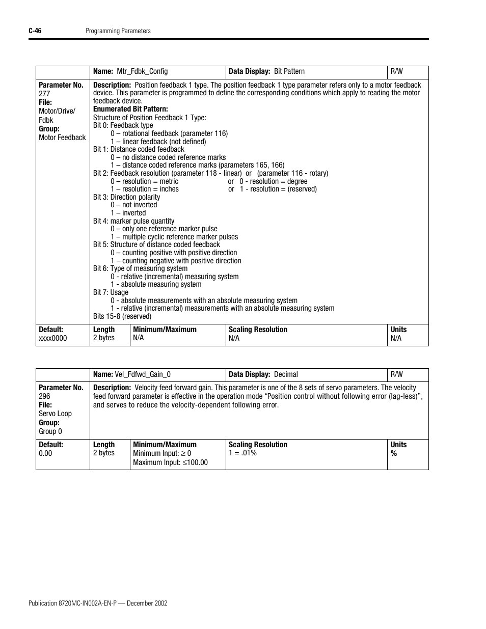 Rockwell Automation 8720MC Drives Integration Manual User Manual | Page 158 / 211