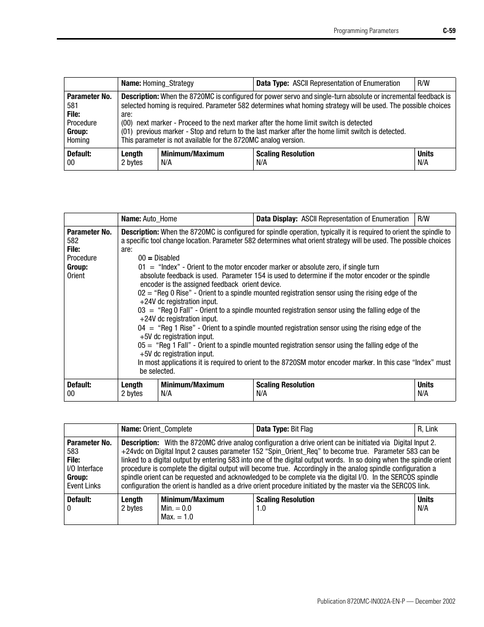 Rockwell Automation 8720MC Drives Integration Manual User Manual | Page 171 / 211