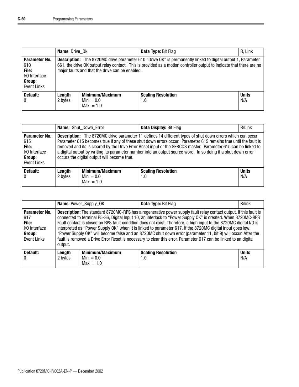 Rockwell Automation 8720MC Drives Integration Manual User Manual | Page 172 / 211