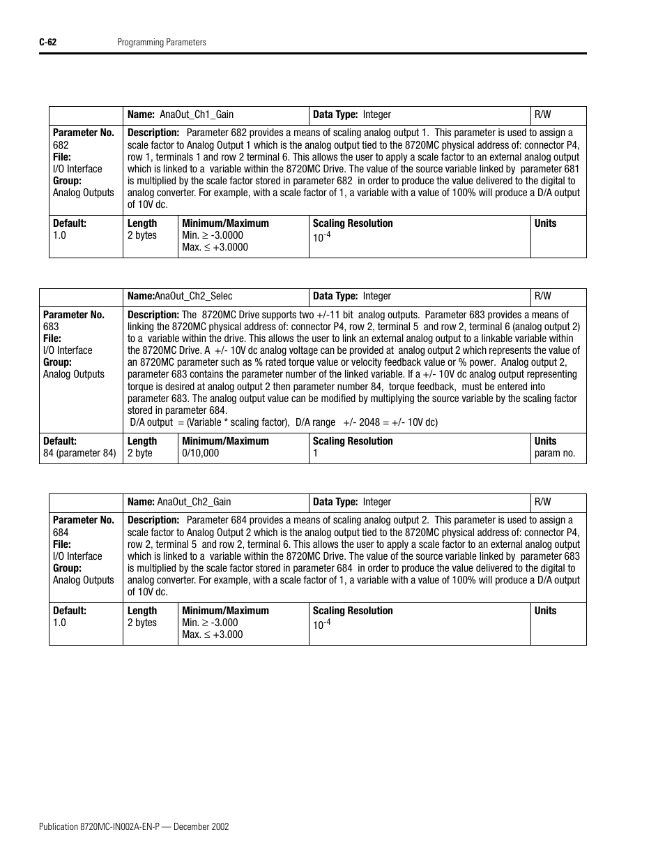 Rockwell Automation 8720MC Drives Integration Manual User Manual | Page 174 / 211