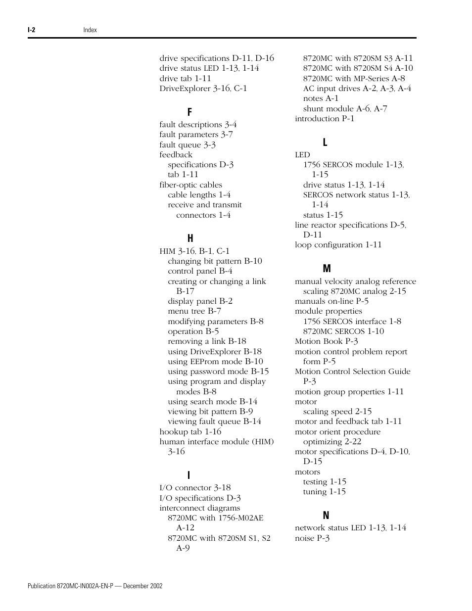 Rockwell Automation 8720MC Drives Integration Manual User Manual | Page 208 / 211