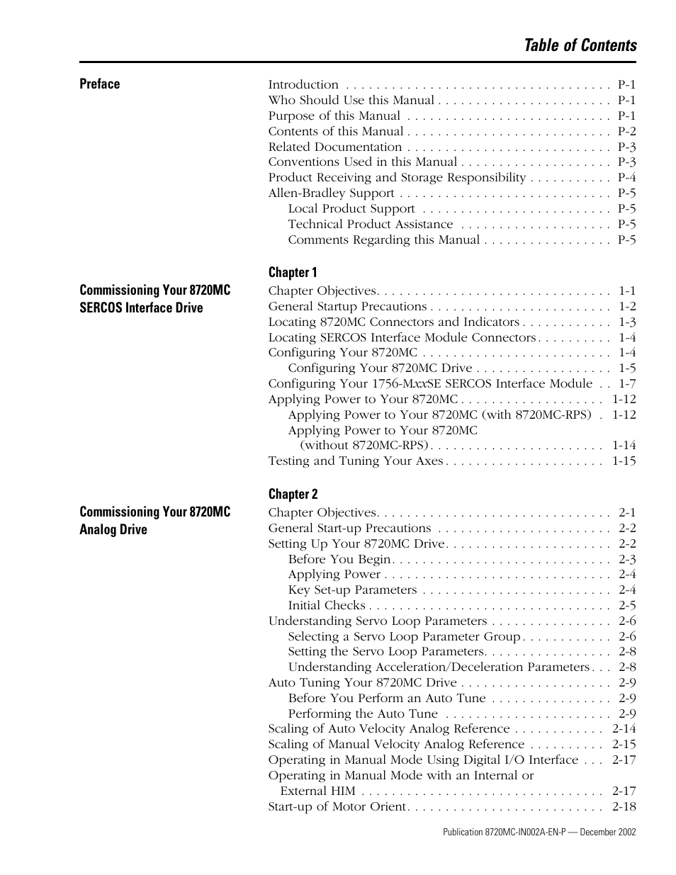 Rockwell Automation 8720MC Drives Integration Manual User Manual | Page 3 / 211