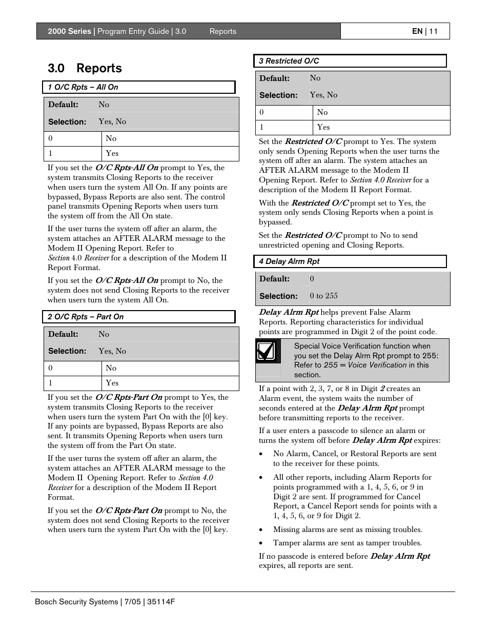 0 reports | Bosch 2000 User Manual | Page 11 / 72