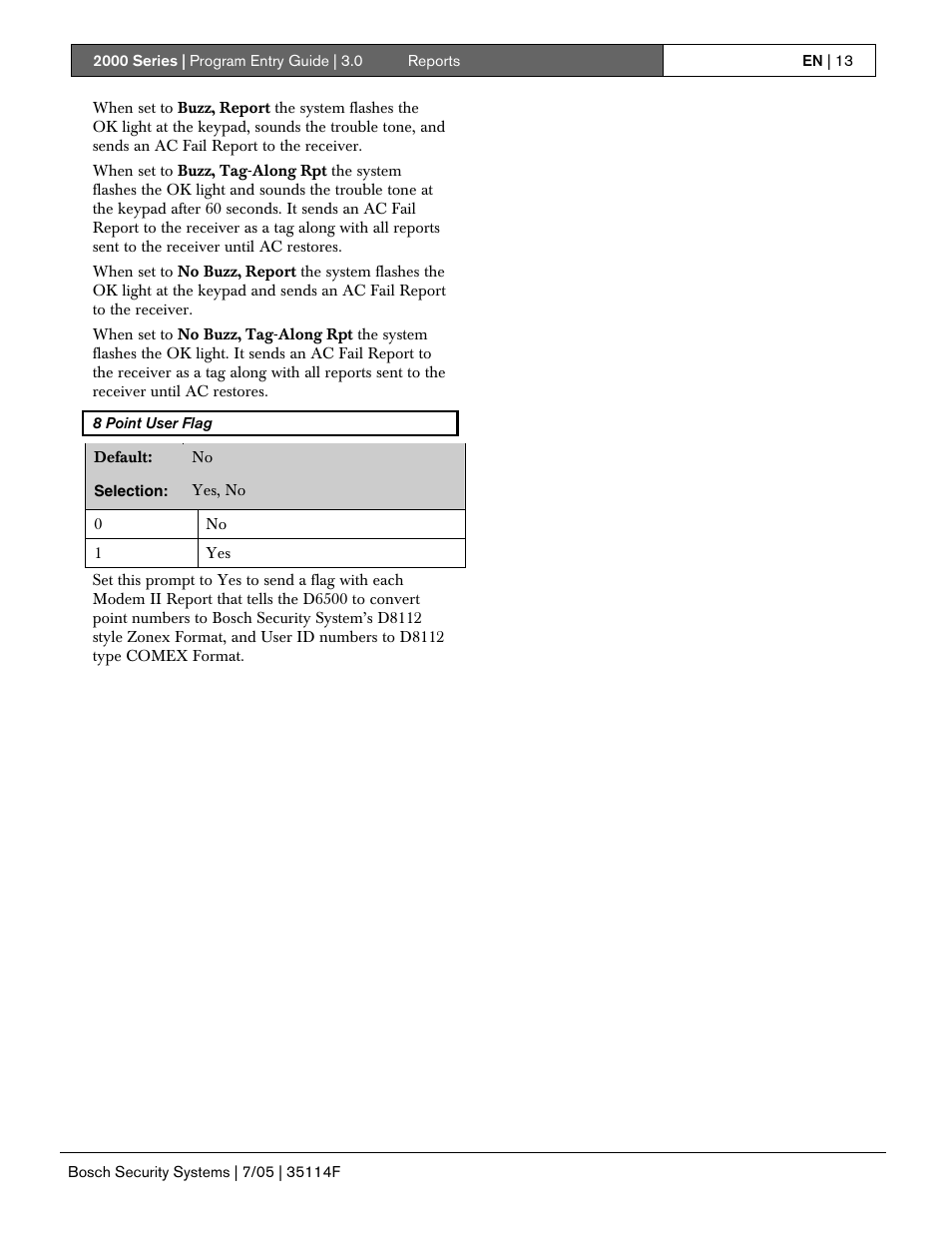 Bosch 2000 User Manual | Page 13 / 72