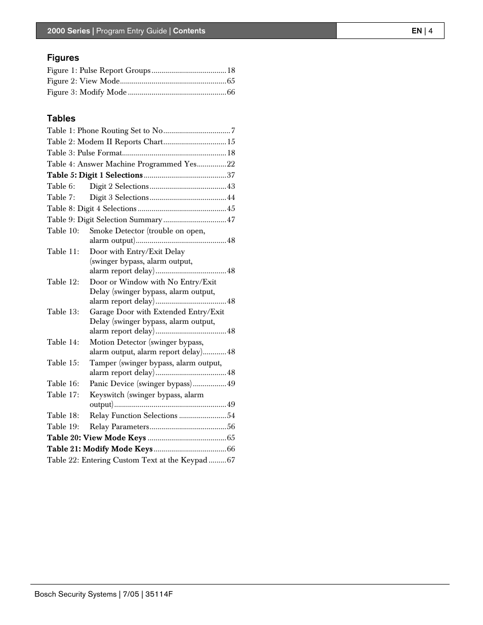 Bosch 2000 User Manual | Page 4 / 72