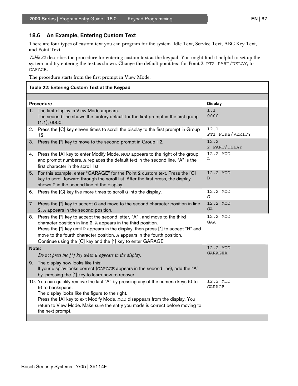 Bosch 2000 User Manual | Page 67 / 72