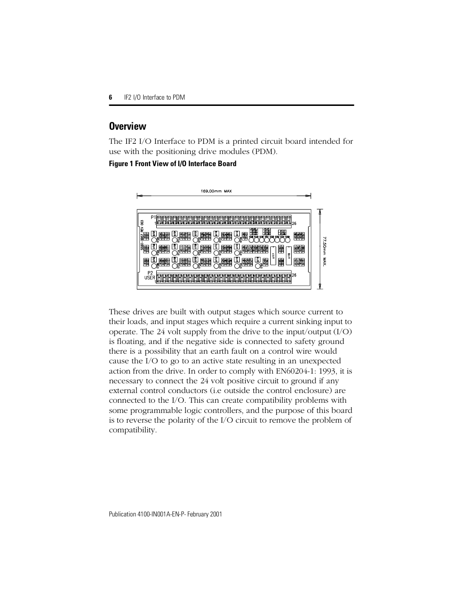 Overview | Rockwell Automation 4100-IF2 IF2 I/O Interface to PDM Installation Instructions User Manual | Page 6 / 12