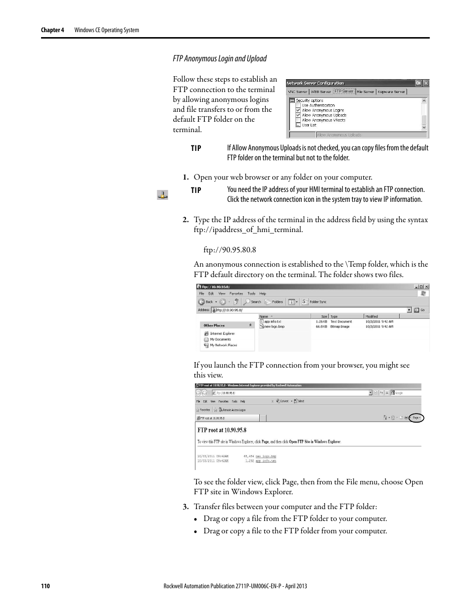 Rockwell Automation 2711P-xxxx PanelView Plus 6 Terminals User Manual User Manual | Page 110 / 186