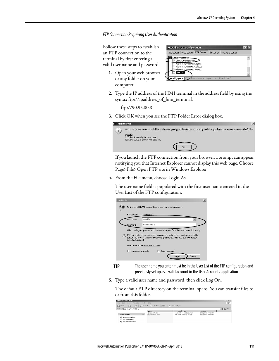 Rockwell Automation 2711P-xxxx PanelView Plus 6 Terminals User Manual User Manual | Page 111 / 186