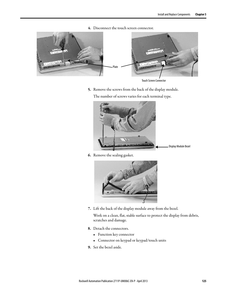 Rockwell Automation 2711P-xxxx PanelView Plus 6 Terminals User Manual User Manual | Page 125 / 186