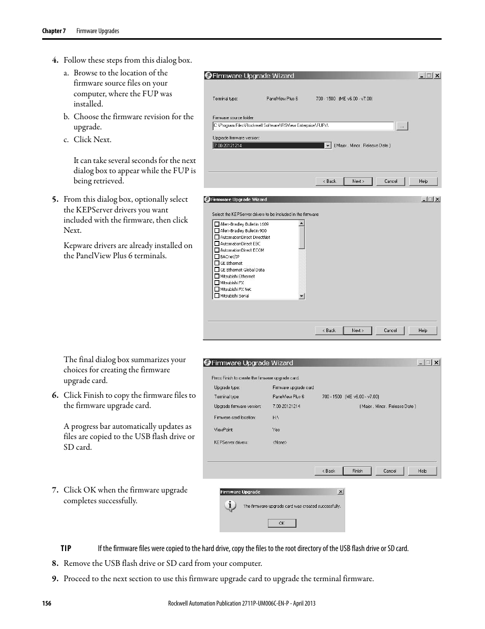 Rockwell Automation 2711P-xxxx PanelView Plus 6 Terminals User Manual User Manual | Page 156 / 186