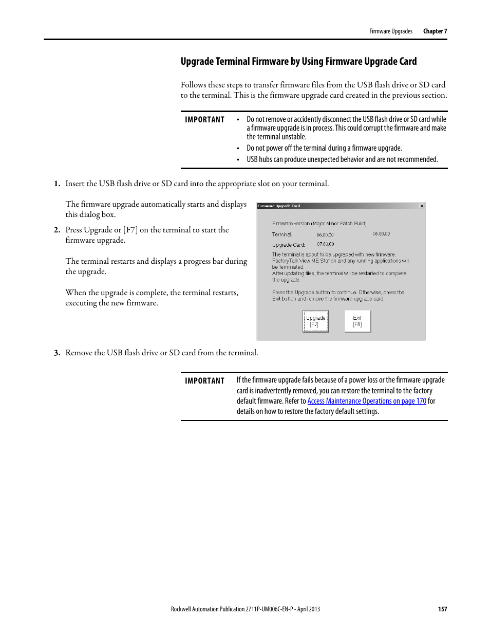 Rockwell Automation 2711P-xxxx PanelView Plus 6 Terminals User Manual User Manual | Page 157 / 186