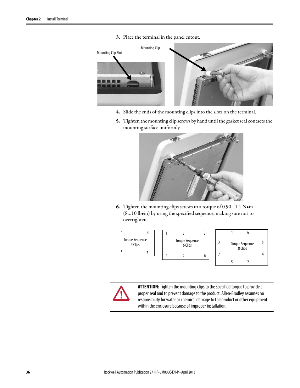Rockwell Automation 2711P-xxxx PanelView Plus 6 Terminals User Manual User Manual | Page 36 / 186