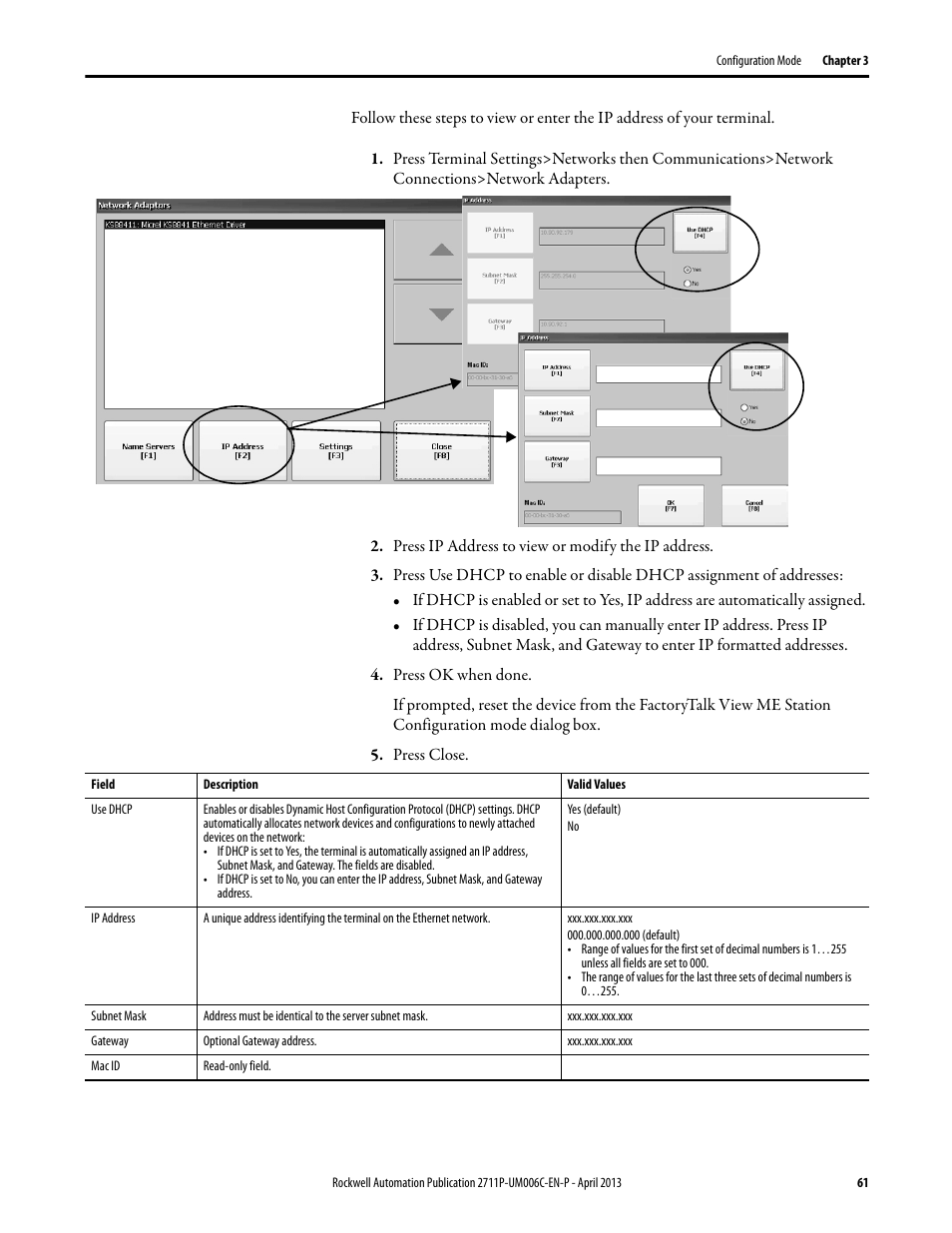 Rockwell Automation 2711P-xxxx PanelView Plus 6 Terminals User Manual User Manual | Page 61 / 186