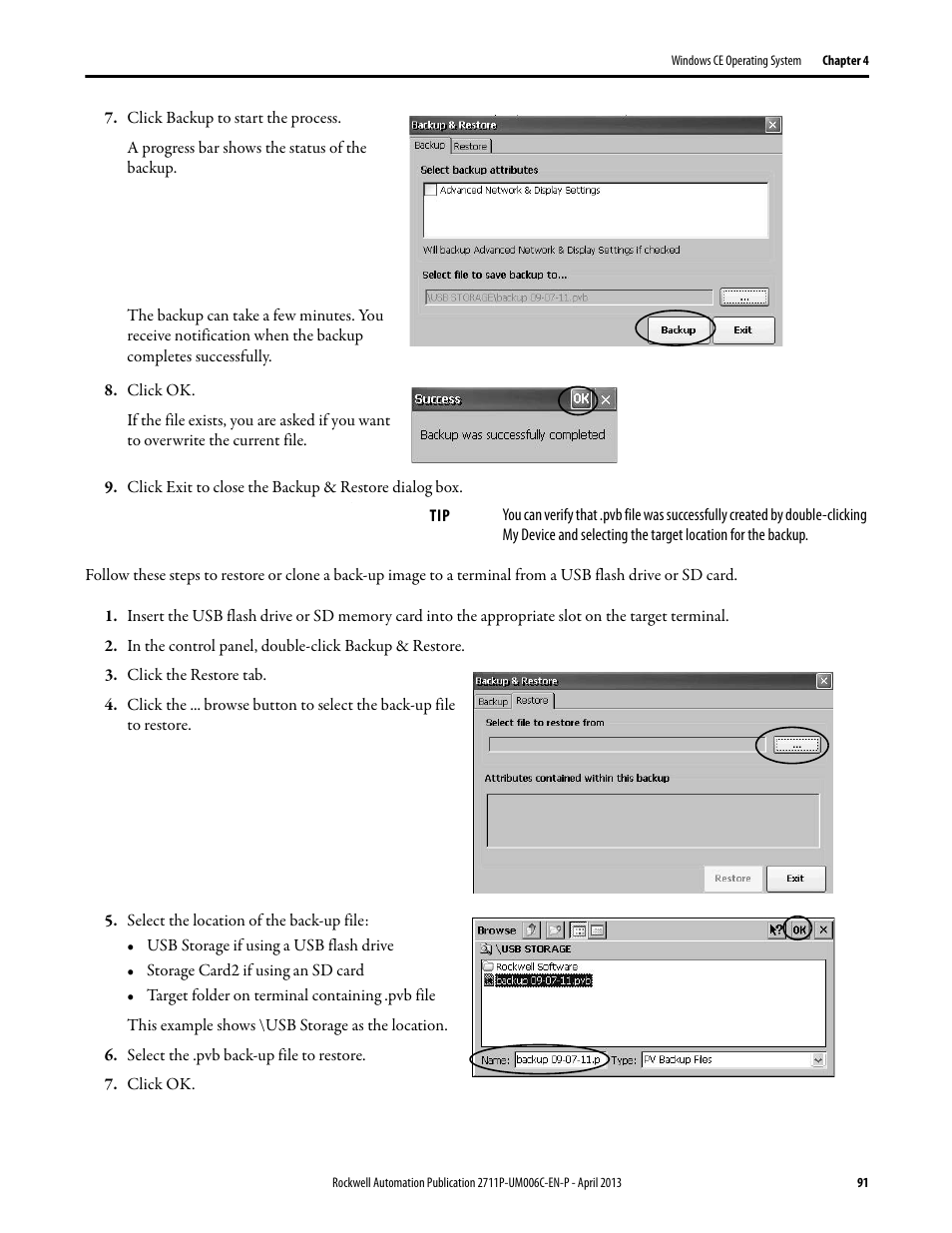 Rockwell Automation 2711P-xxxx PanelView Plus 6 Terminals User Manual User Manual | Page 91 / 186