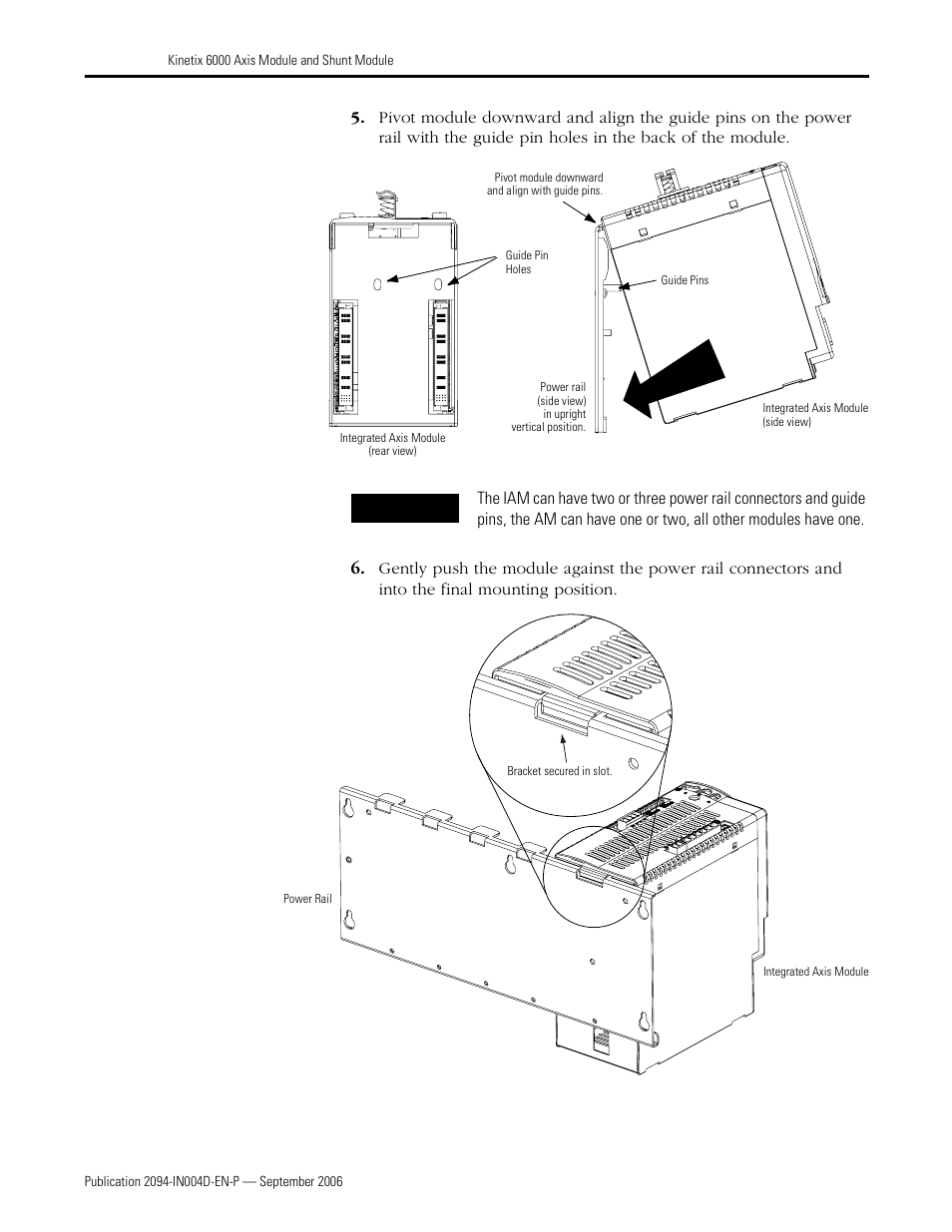 Rockwell Automation 2094 Kinetix 6000 Axis Module and Shunt Module Install User Manual | Page 6 / 8