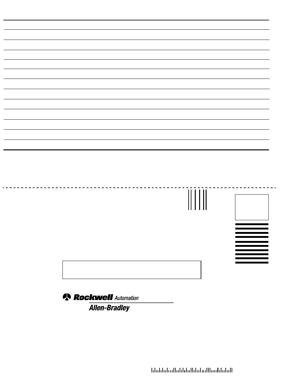 Business reply mail | Rockwell Automation 1797-IRT8 FLEX Ex Thermocouple/RTD/mV Input Module User Manual User Manual | Page 80 / 84