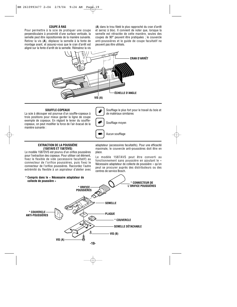 Bosch 1587DVS User Manual | Page 19 / 32