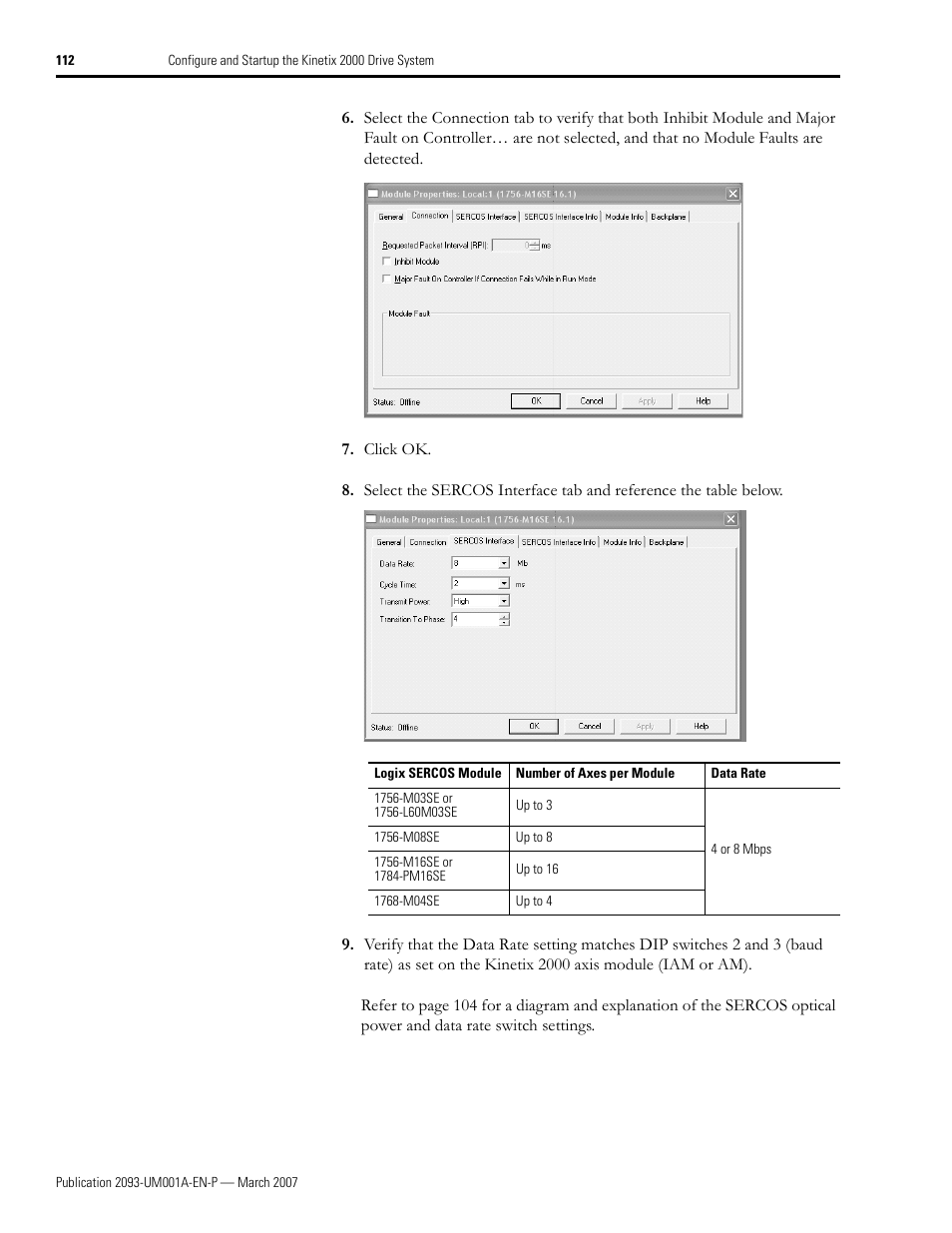 Rockwell Automation 2093-xxxx Kinetix 2000 Multi-axis Servo Drive User Manual User Manual | Page 112 / 226