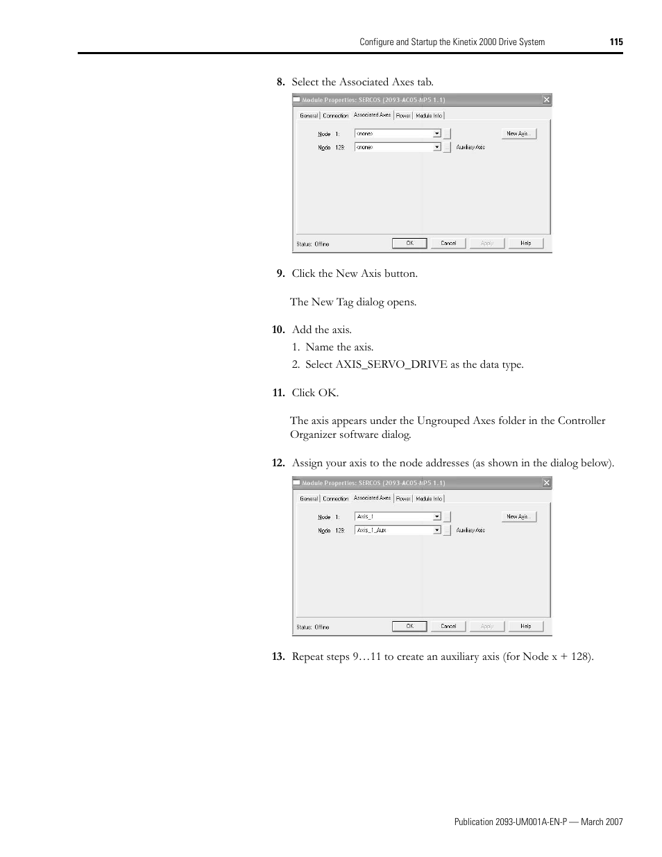 Rockwell Automation 2093-xxxx Kinetix 2000 Multi-axis Servo Drive User Manual User Manual | Page 115 / 226