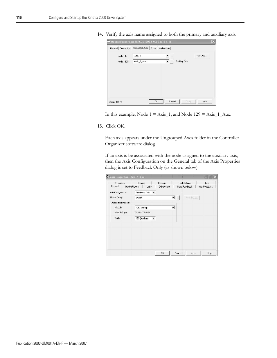 Rockwell Automation 2093-xxxx Kinetix 2000 Multi-axis Servo Drive User Manual User Manual | Page 116 / 226