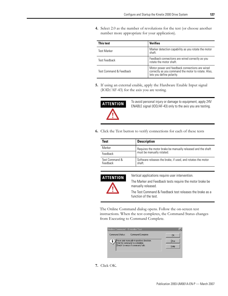 Rockwell Automation 2093-xxxx Kinetix 2000 Multi-axis Servo Drive User Manual User Manual | Page 127 / 226