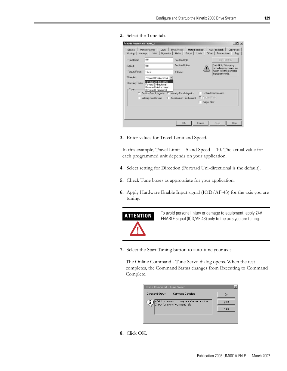 Rockwell Automation 2093-xxxx Kinetix 2000 Multi-axis Servo Drive User Manual User Manual | Page 129 / 226