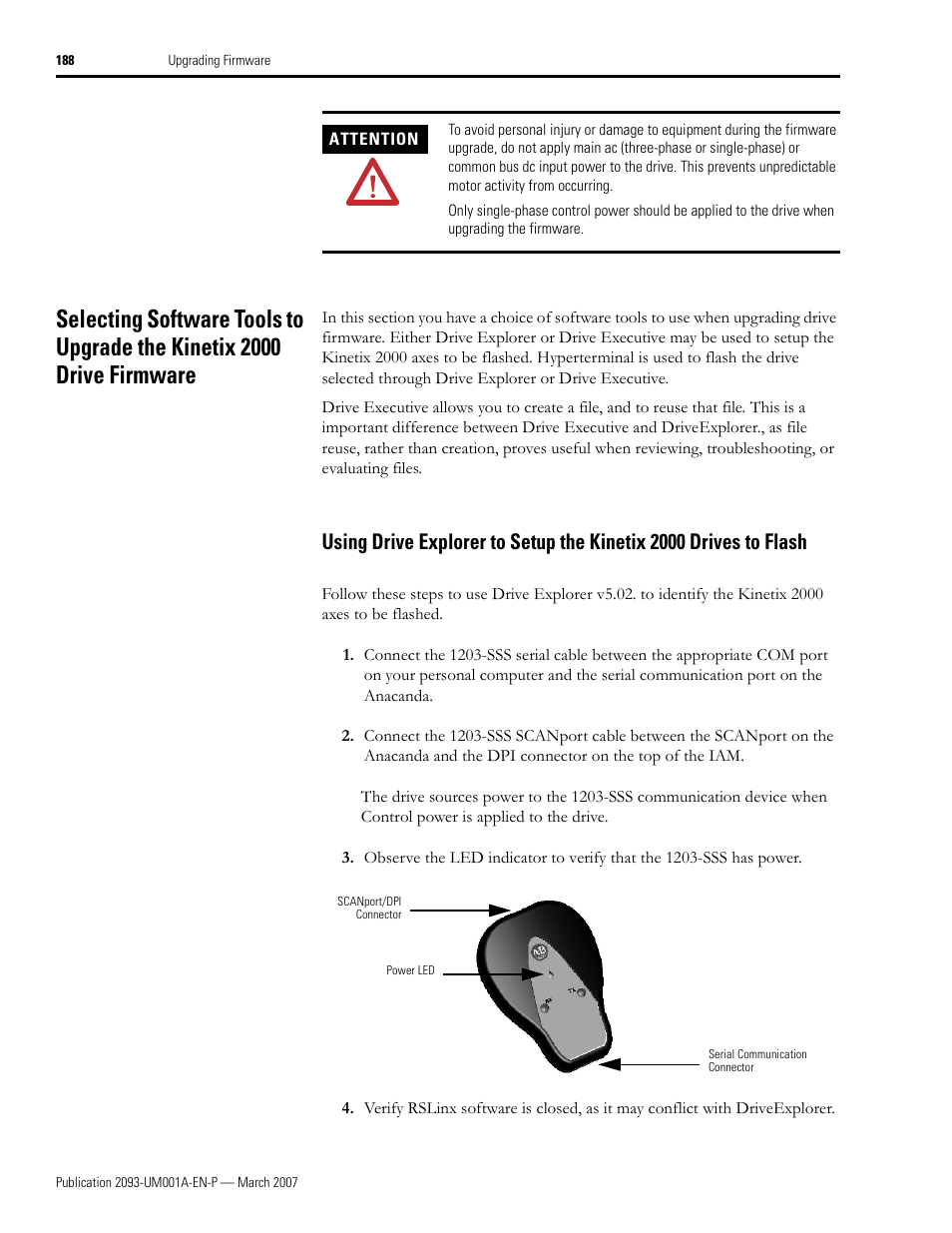 Rockwell Automation 2093-xxxx Kinetix 2000 Multi-axis Servo Drive User Manual User Manual | Page 188 / 226