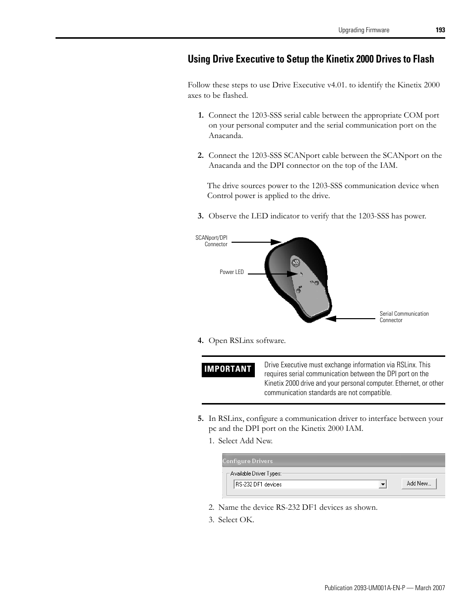 Rockwell Automation 2093-xxxx Kinetix 2000 Multi-axis Servo Drive User Manual User Manual | Page 193 / 226