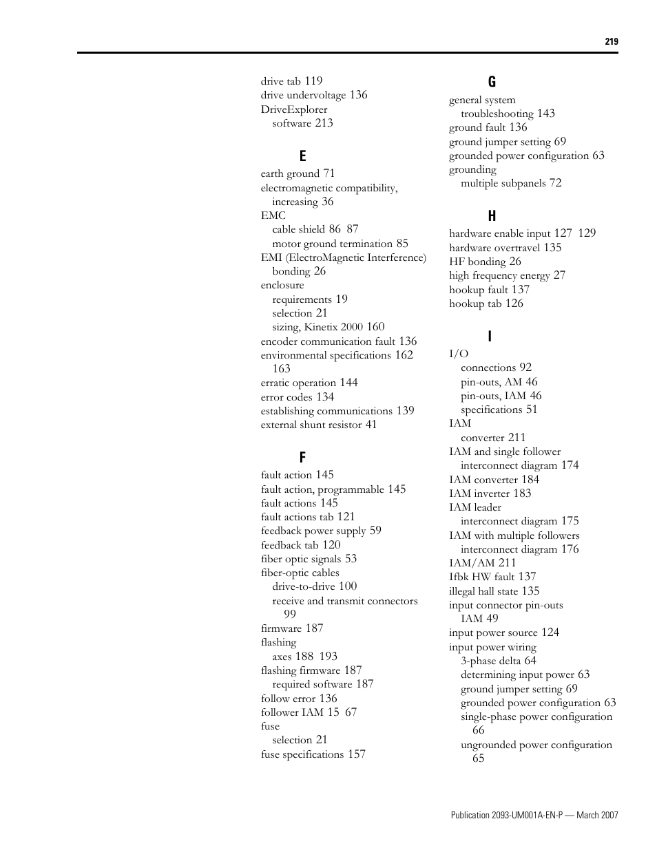 Rockwell Automation 2093-xxxx Kinetix 2000 Multi-axis Servo Drive User Manual User Manual | Page 219 / 226