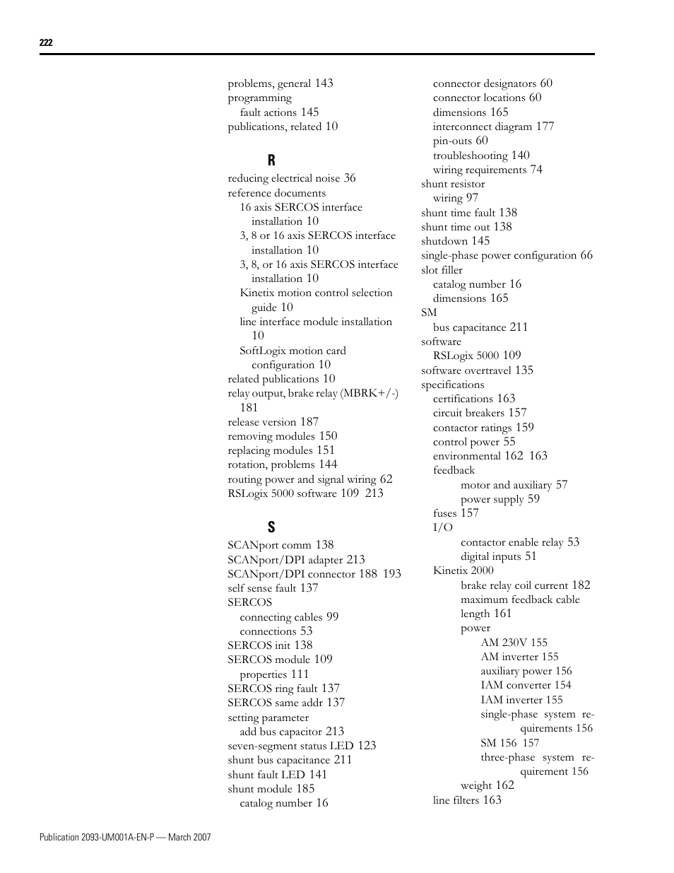 Rockwell Automation 2093-xxxx Kinetix 2000 Multi-axis Servo Drive User Manual User Manual | Page 222 / 226