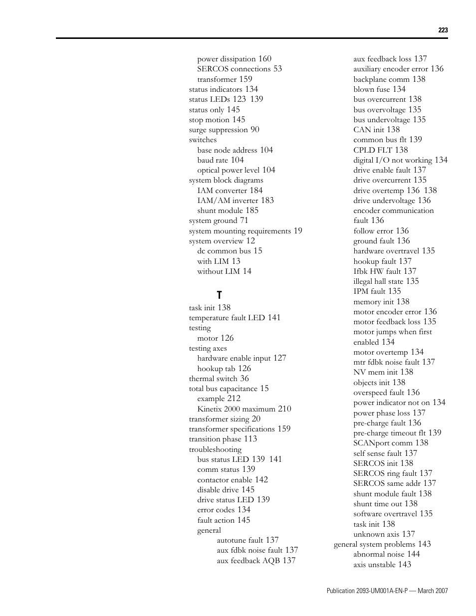 Rockwell Automation 2093-xxxx Kinetix 2000 Multi-axis Servo Drive User Manual User Manual | Page 223 / 226