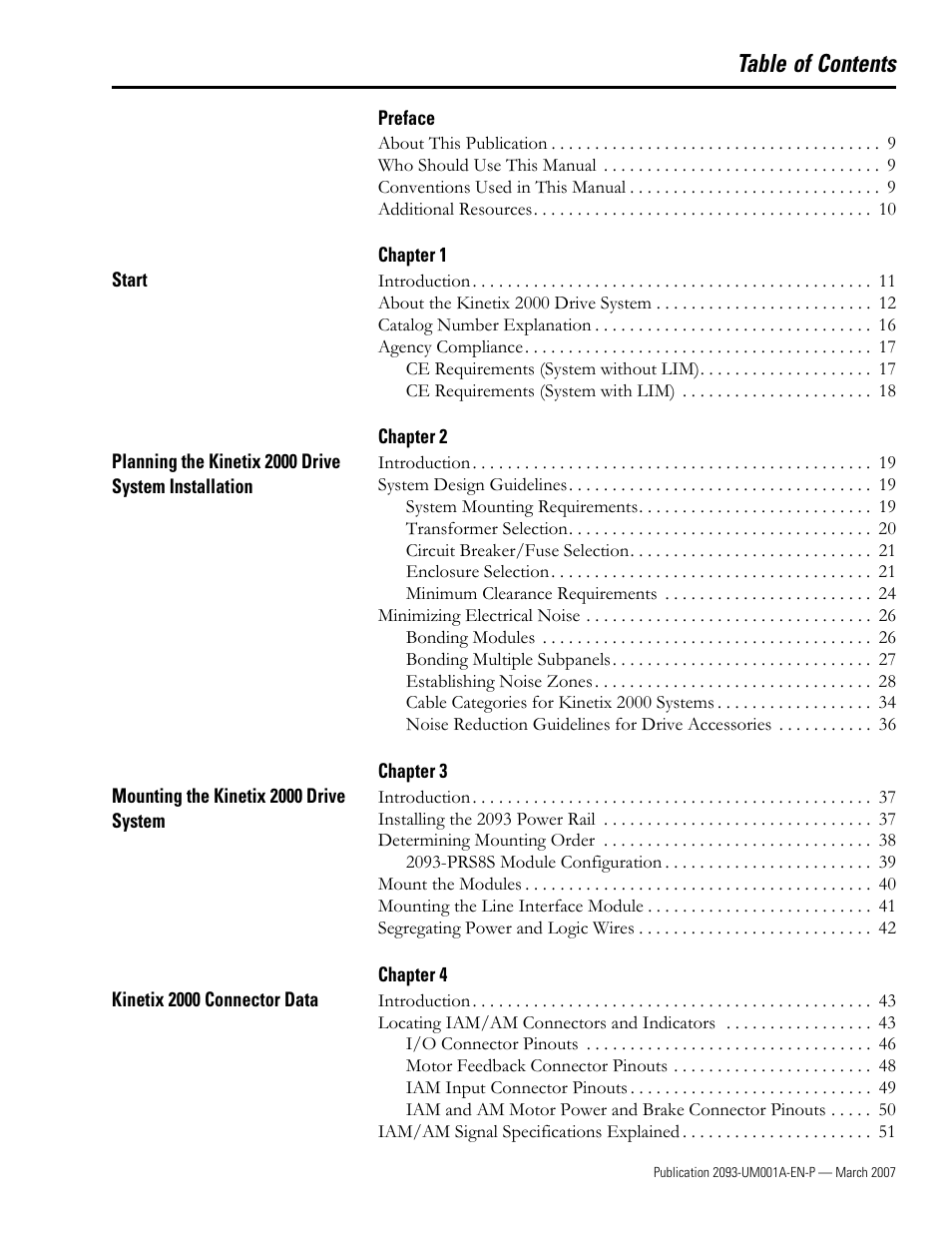 Rockwell Automation 2093-xxxx Kinetix 2000 Multi-axis Servo Drive User Manual User Manual | Page 3 / 226