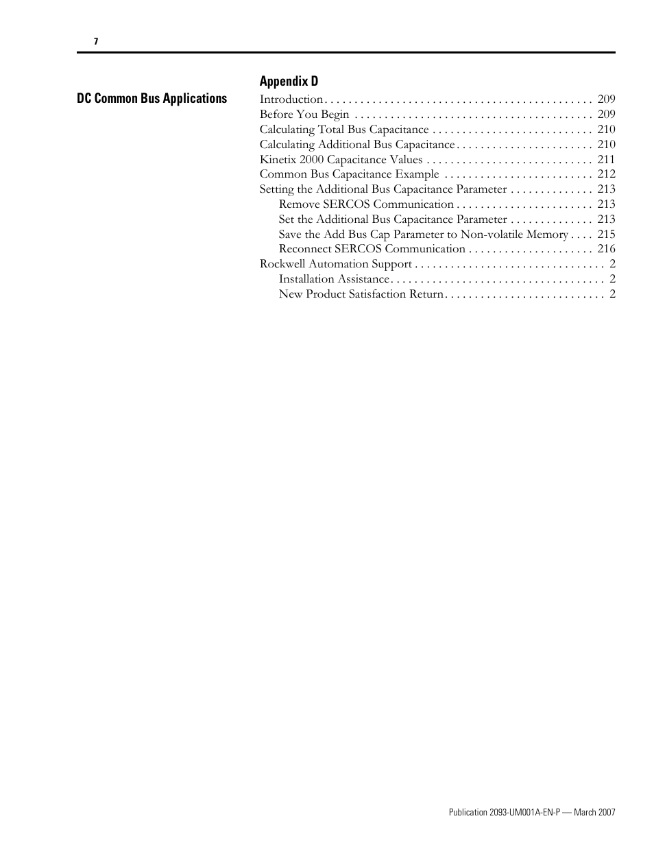 Rockwell Automation 2093-xxxx Kinetix 2000 Multi-axis Servo Drive User Manual User Manual | Page 7 / 226