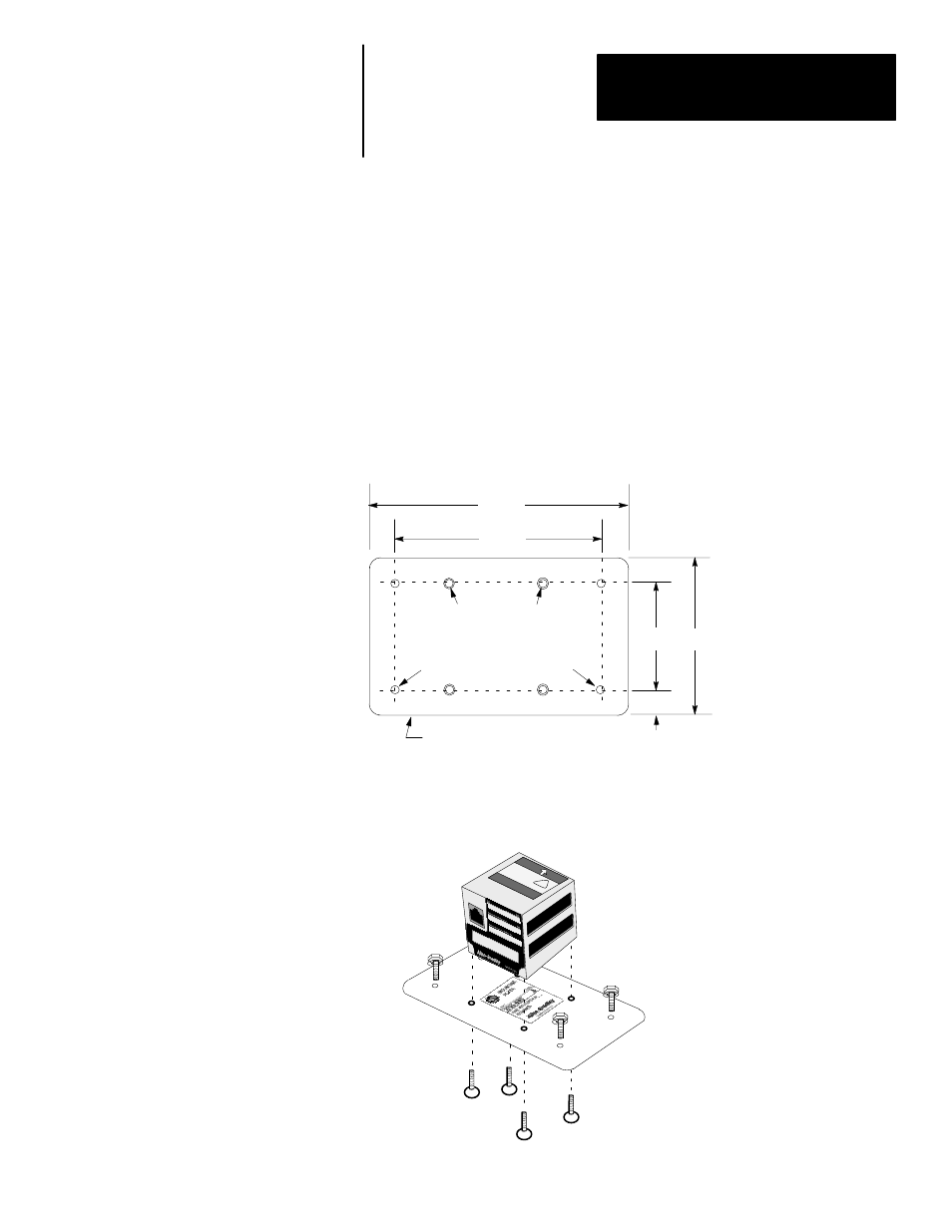 Using the mounting plate | Rockwell Automation 2755 Atomscan Bar Code Scanner User Manual | Page 30 / 44