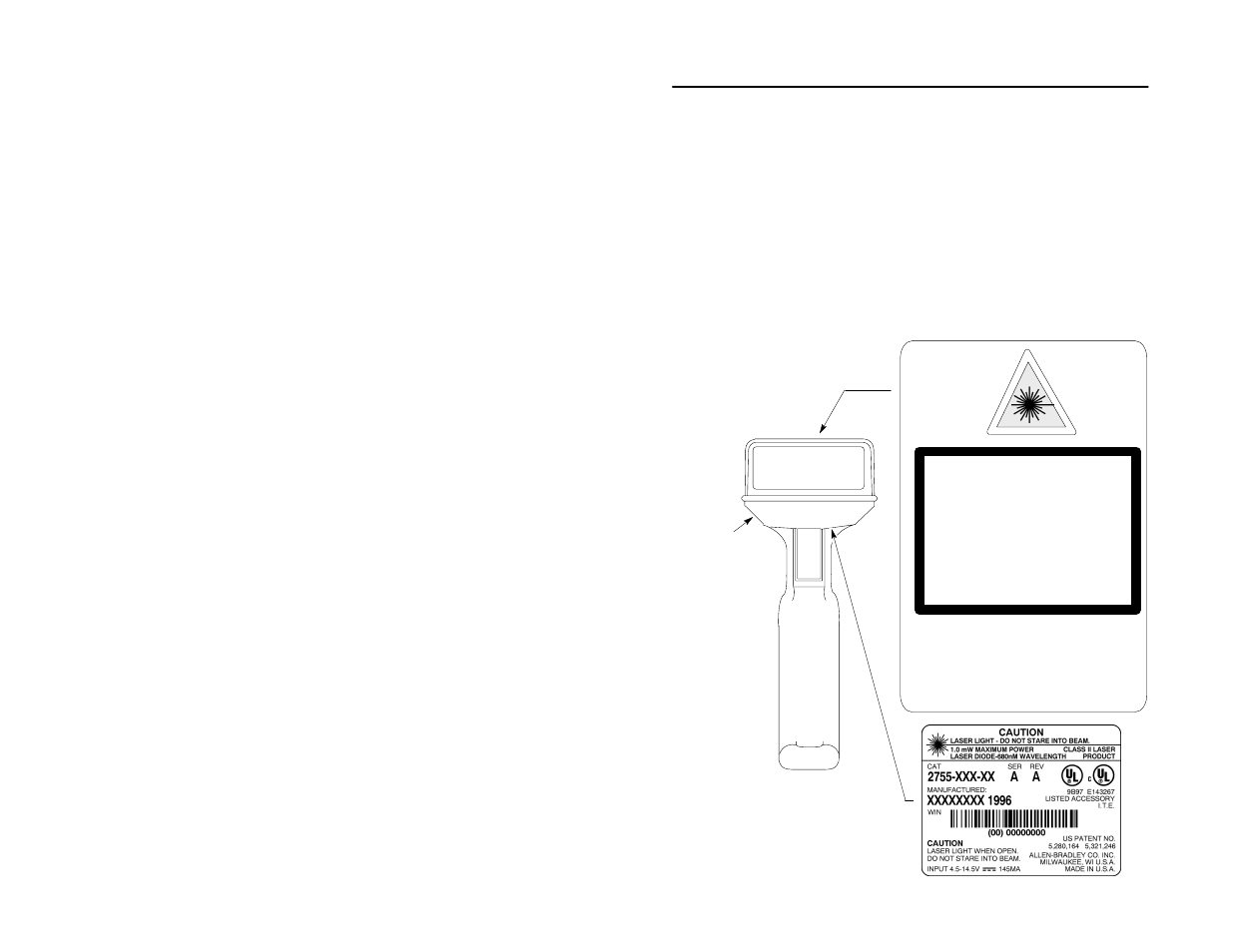 Safety, Safety labels | Rockwell Automation 2755 2D Hand-Held Scanner User Manual | Page 15 / 134