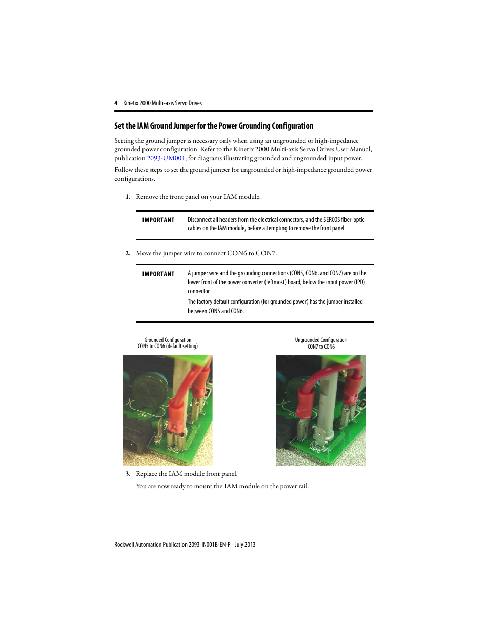 Rockwell Automation 2093-AMxx Kinetix 2000 Integrated Axis Module and Axis Module Installation Instructions User Manual | Page 4 / 16