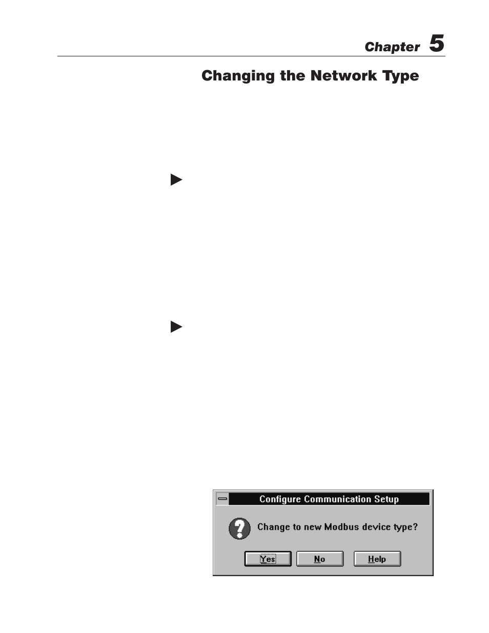 5 - changing the network type, Converting from dh+ to modbus, Changing the network type | Chapter | Rockwell Automation 2711E PanelBuilder 1400e Modbus Communications User Manual | Page 30 / 76