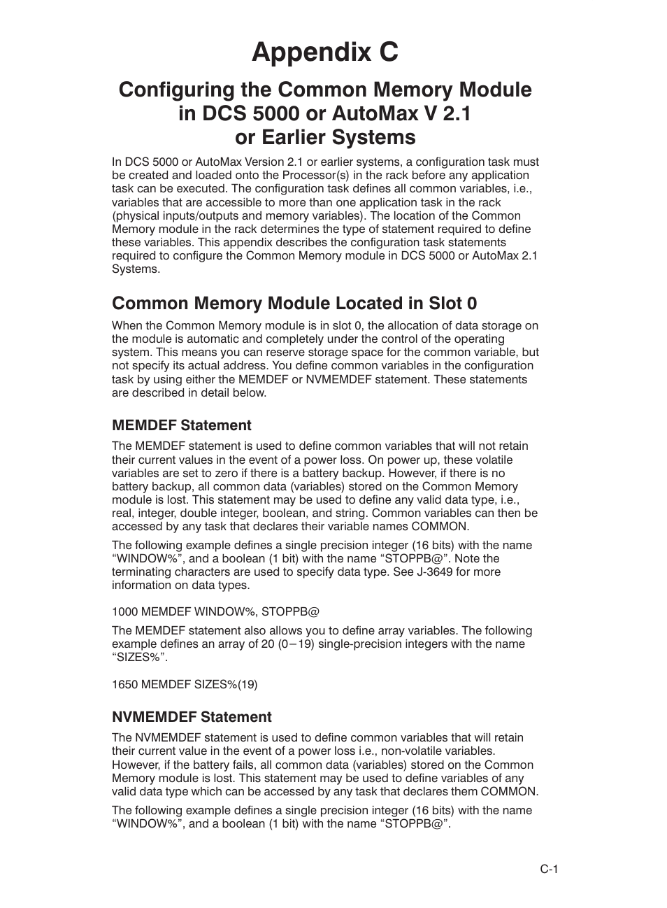 Appendix c | Rockwell Automation 57C423 Common Memory Module User Manual | Page 29 / 40