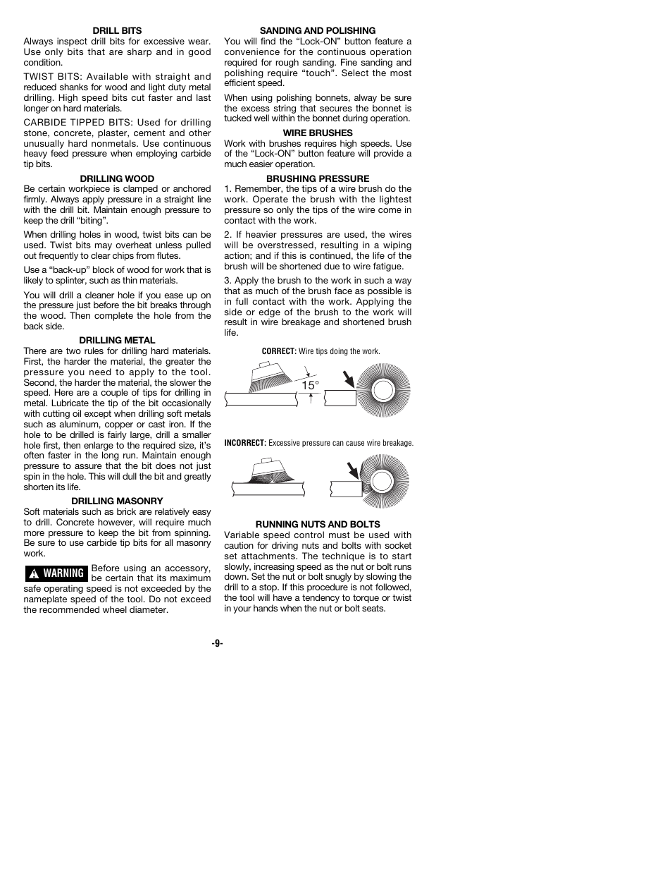 Bosch 1169VSR User Manual | Page 9 / 32