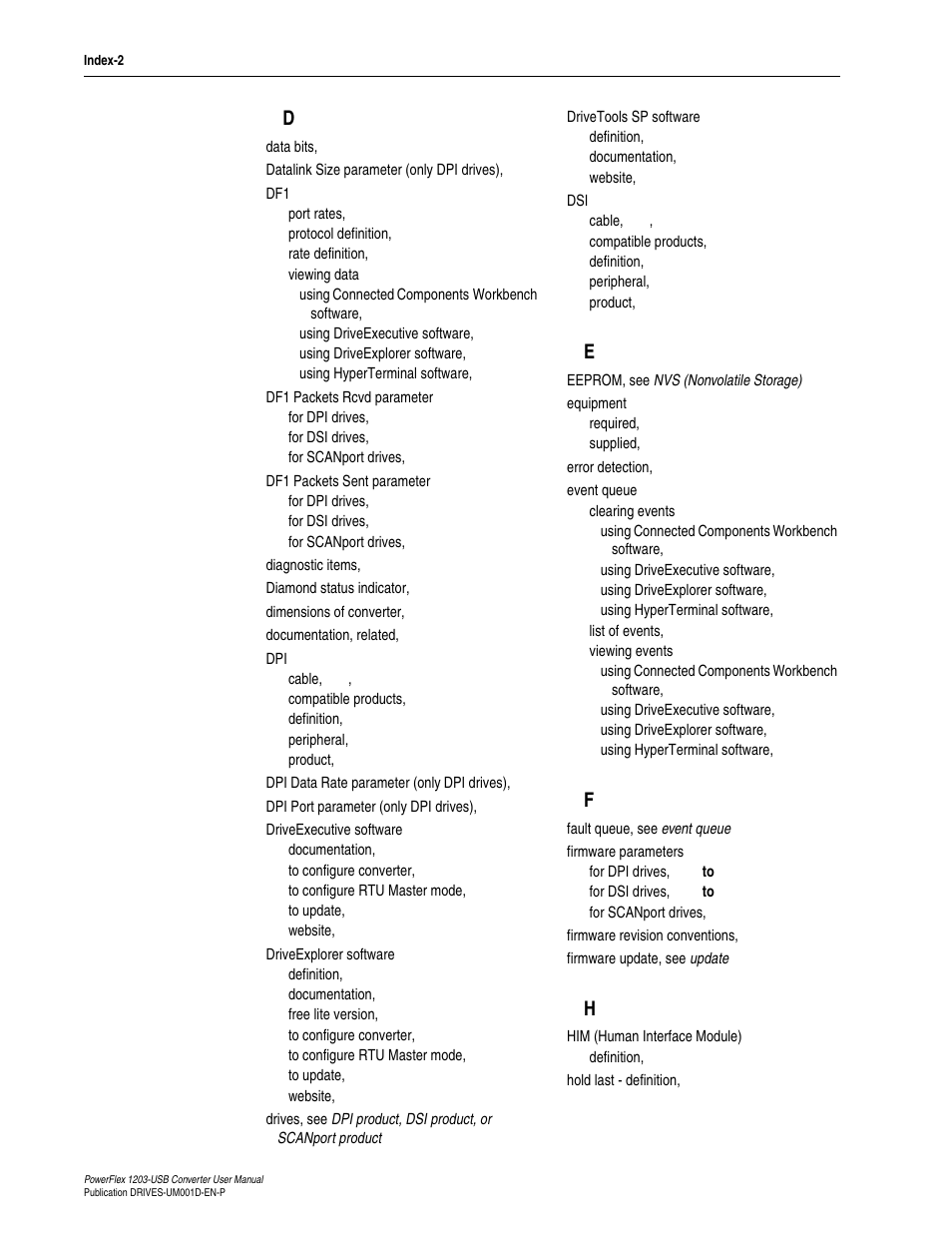 Rockwell Automation 1203-USB  Converter User Manual | Page 108 / 112