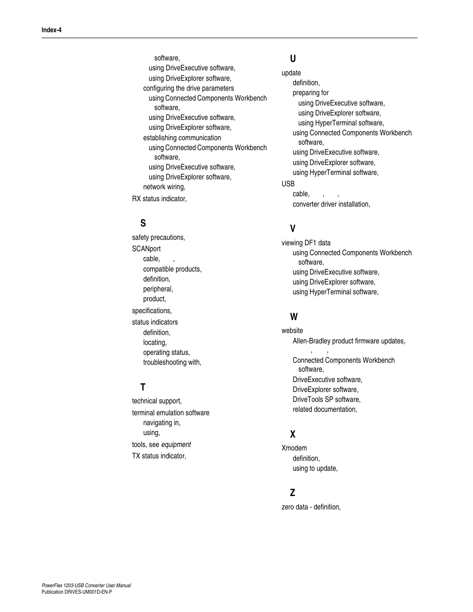 Rockwell Automation 1203-USB  Converter User Manual | Page 110 / 112