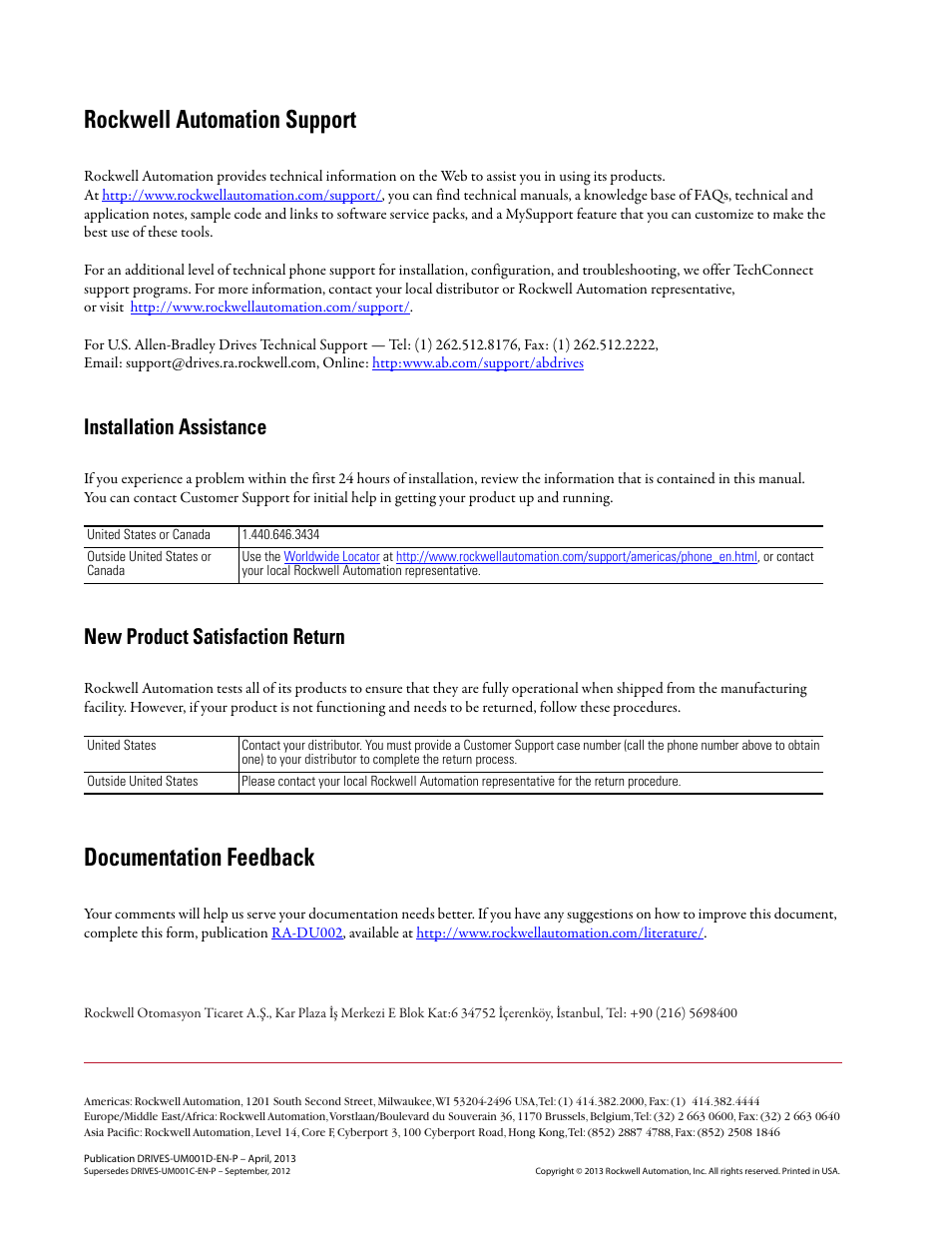 Publication drives-um001d-en-p | Rockwell Automation 1203-USB  Converter User Manual | Page 112 / 112