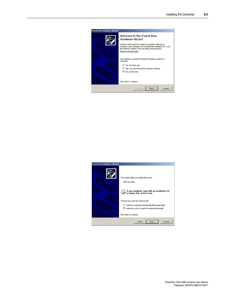 Rockwell Automation 1203-USB  Converter User Manual | Page 23 / 112