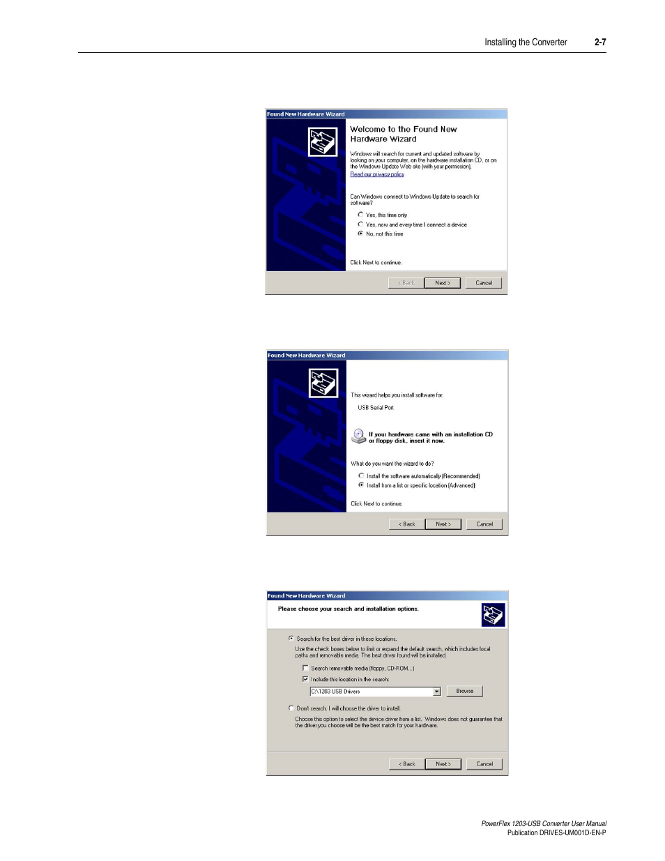 Rockwell Automation 1203-USB  Converter User Manual | Page 25 / 112