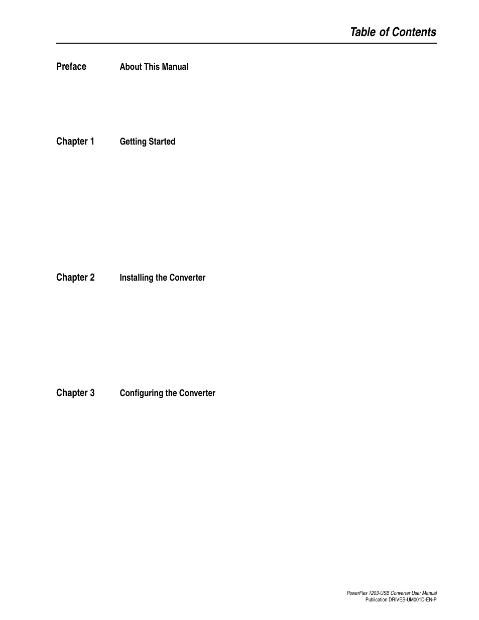 Rockwell Automation 1203-USB  Converter User Manual | Page 5 / 112