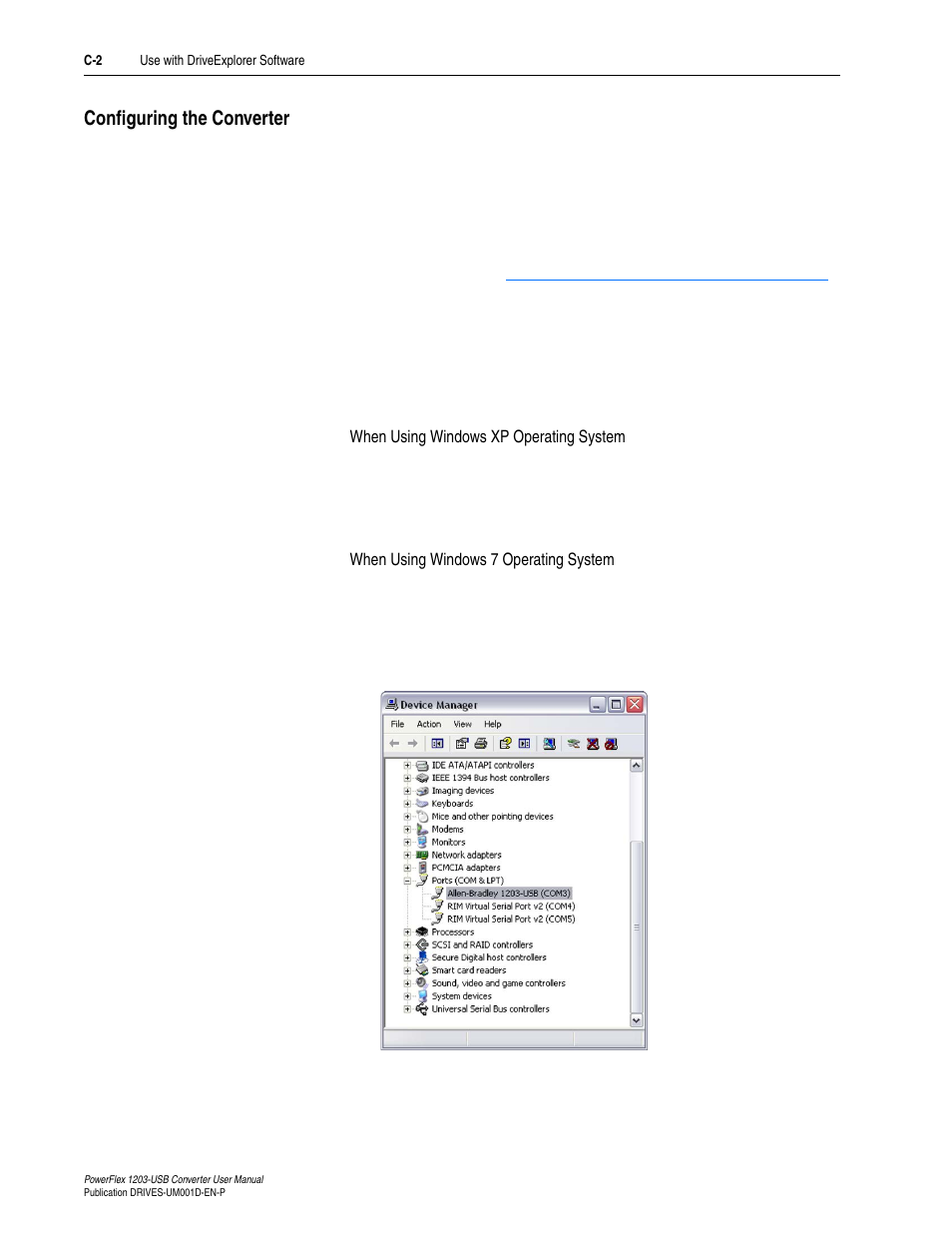 Configuring the converter | Rockwell Automation 1203-USB  Converter User Manual | Page 66 / 112